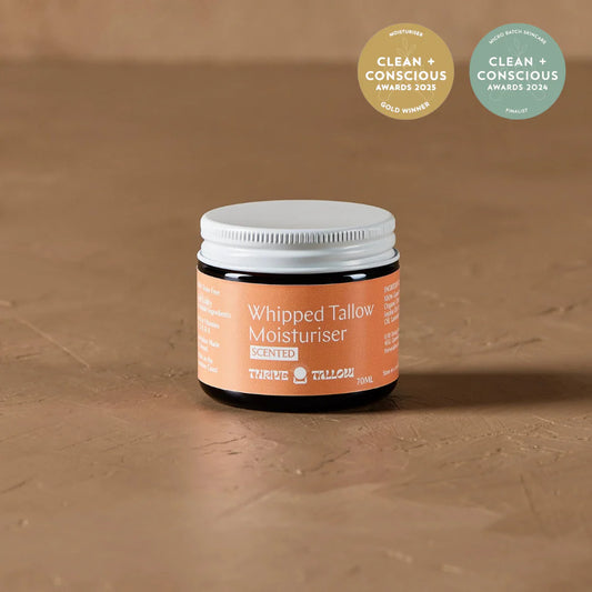 Thrive Tallow Whipped Scented Tallow Moisturiser 70mL, With Lavender & Lemon Essential Oils