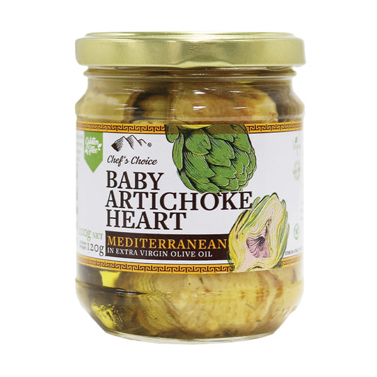 Chef's Choice Baby Artichoke Heart 200g Net, Mediterranean In Extra Virgin Olive Oil