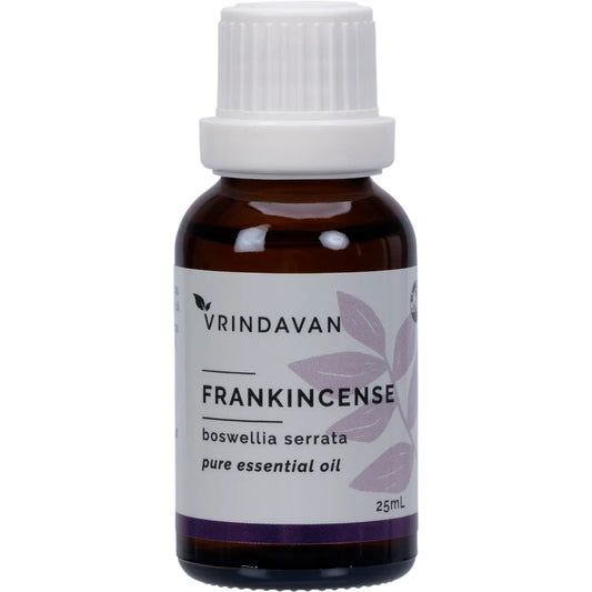 Vrindavan Essential Oil 100% Pure Frankincense 25mL, Spicy Sweet & Woody