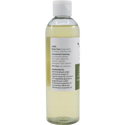 Vrindavan Castile Soap Rosemary 250mL, With Invigorating Rosemary