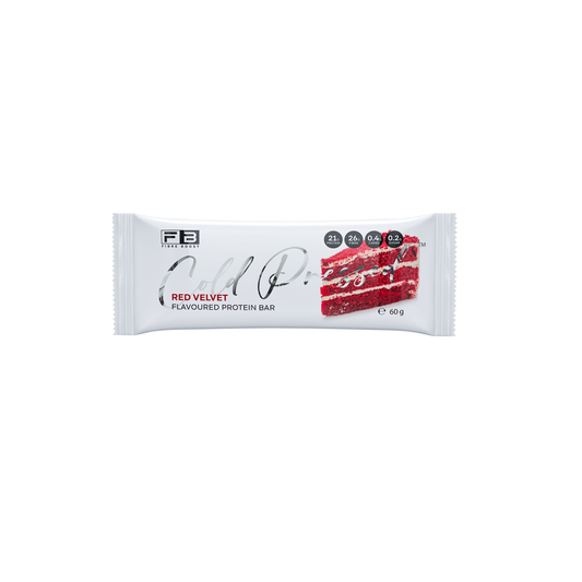 Fibre Boost Cold Pressed Protein Bar Single or Box of 12, Red Velvet