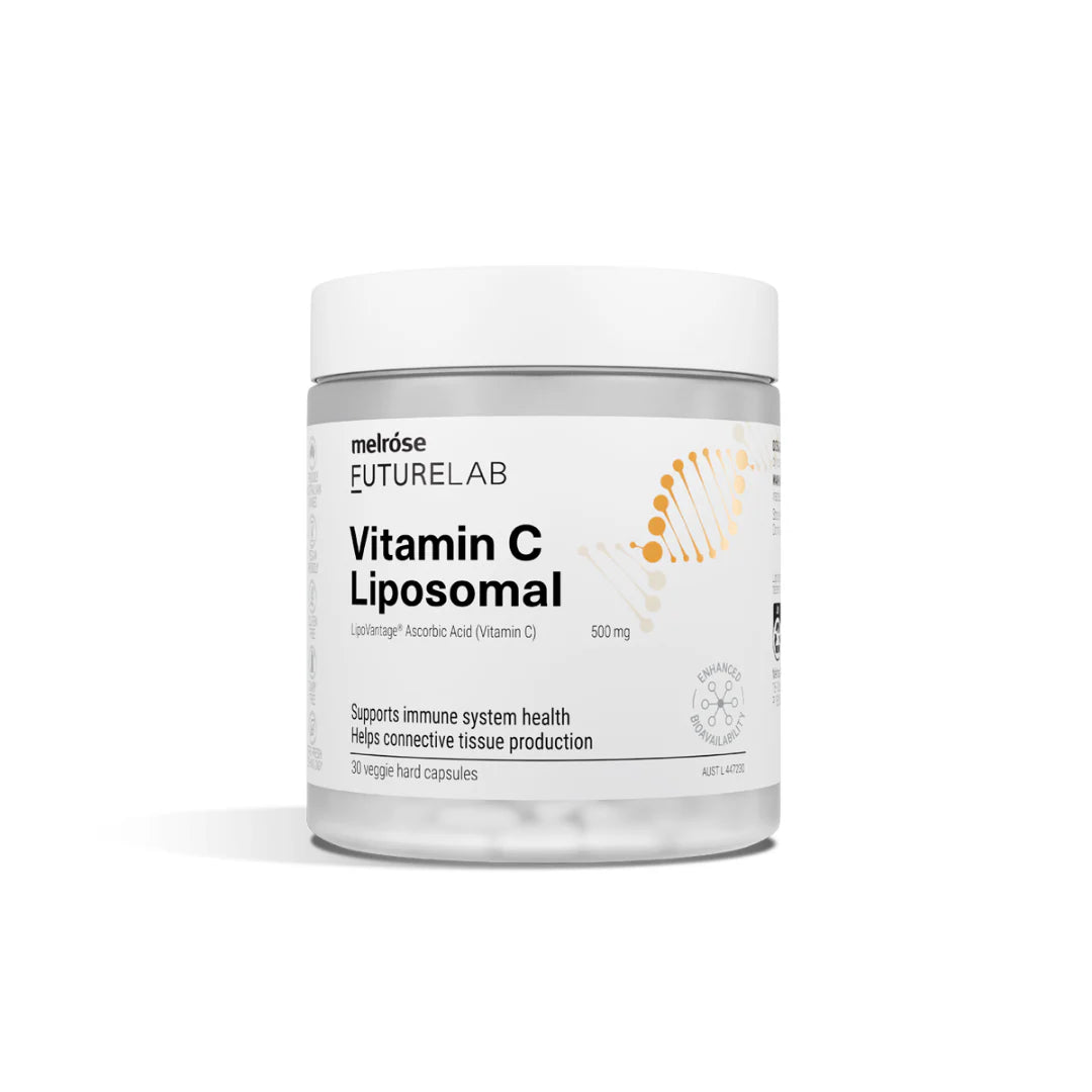 Melrose FutureLab Vitamin C Liposomal 500mg 30 Veggie Capsules, Improved Absorption
