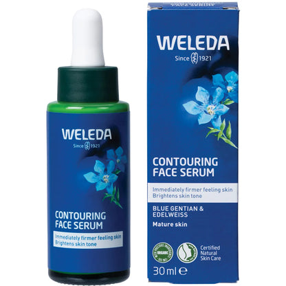 Weleda Contouring Face Serum Blue Gentian & Edelweiss 30mL, Immediately Firmer Feeling Skin