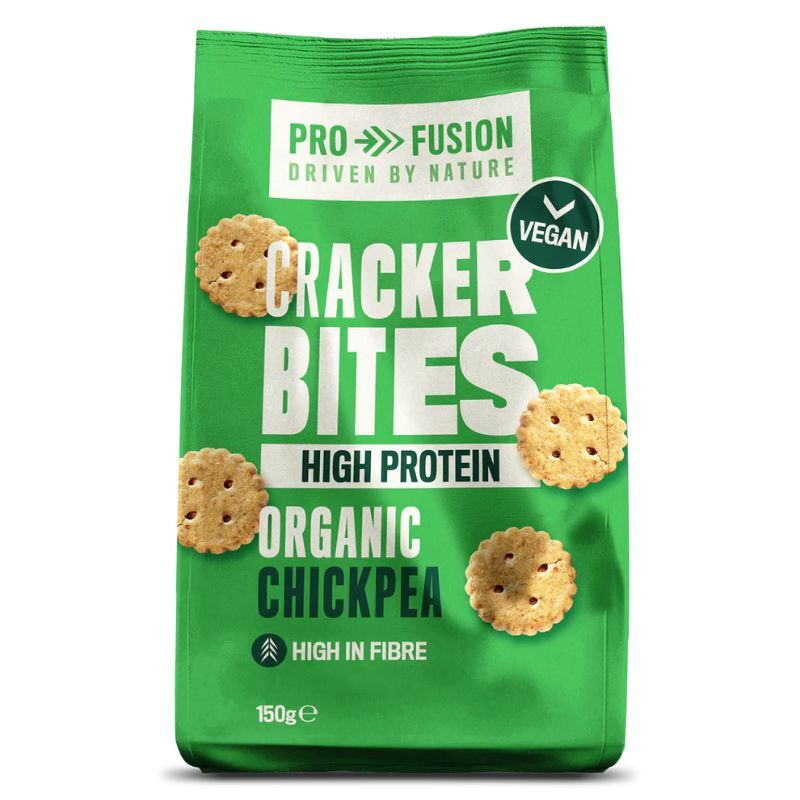 Profusion Organic Chicpea Cracker Bites 150g, High In Fibre & Protein