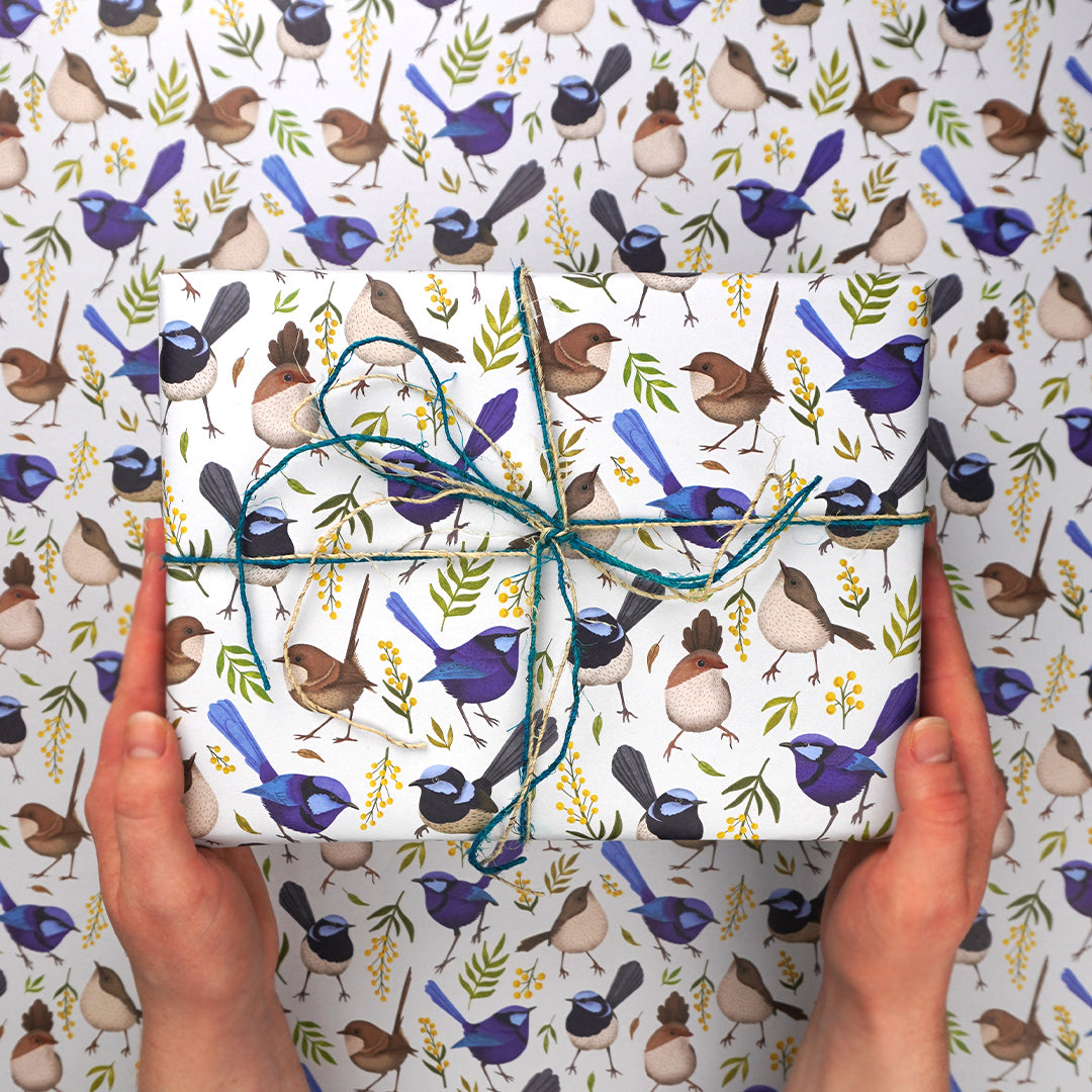 Earth Greetings Fairy Wonderland Australian Folded Wrapping Paper, Negin Maddock Collection