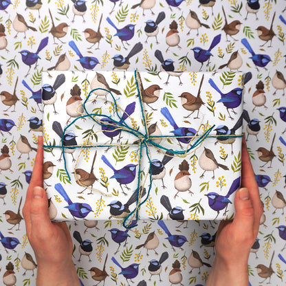 Earth Greetings Fairy Wonderland Australian Folded Wrapping Paper, Negin Maddock Collection