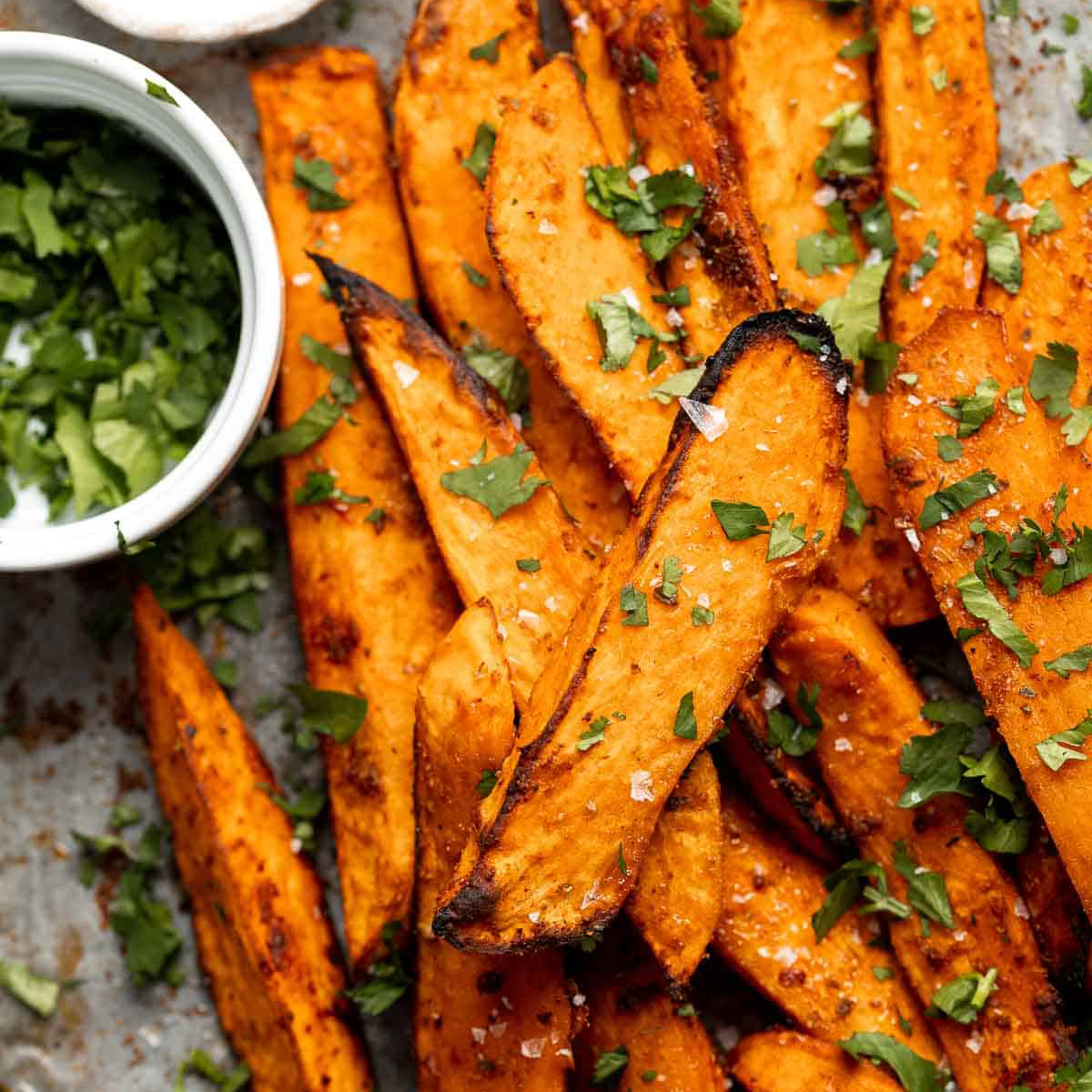 Oven Roasted Mixed Veggie Wedges Served With Sugar-Free Ketchup