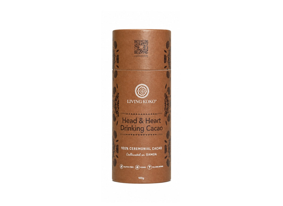 Living Koko Head & Heart Drinking Cacao 100g & 250g, The Purist Form 100% Cacao
