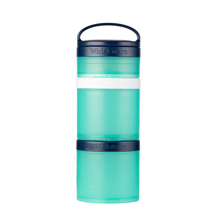 Whiskware Twist N' Lock Stackable Snack Pack, Compatible With Blender Bottle Pro-Stak