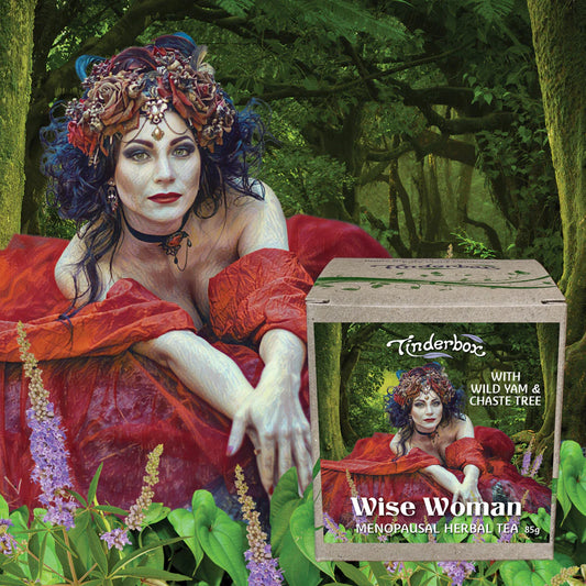 Tinderbox Wise Woman's Tea 85g, Menopausal Herbal Tea With Wild Yam & Chaste Tree