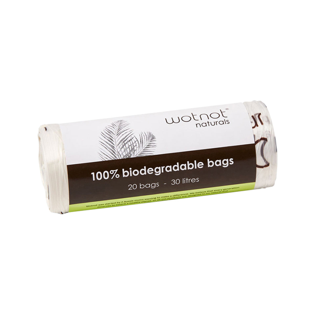 Wotnot Naturals Bin Nappy Bags 30L x 20 Bags, 100% Biodegradeable