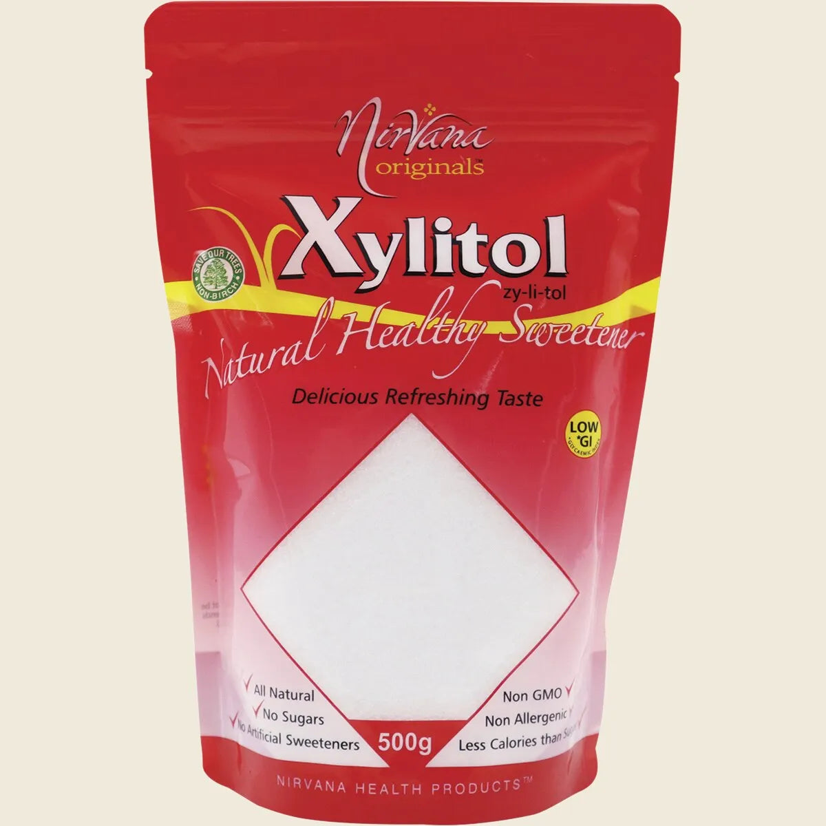 Nirvana Originals Xylitol 225g, 500g, 1Kg Or 2Kg, Refill Pouch