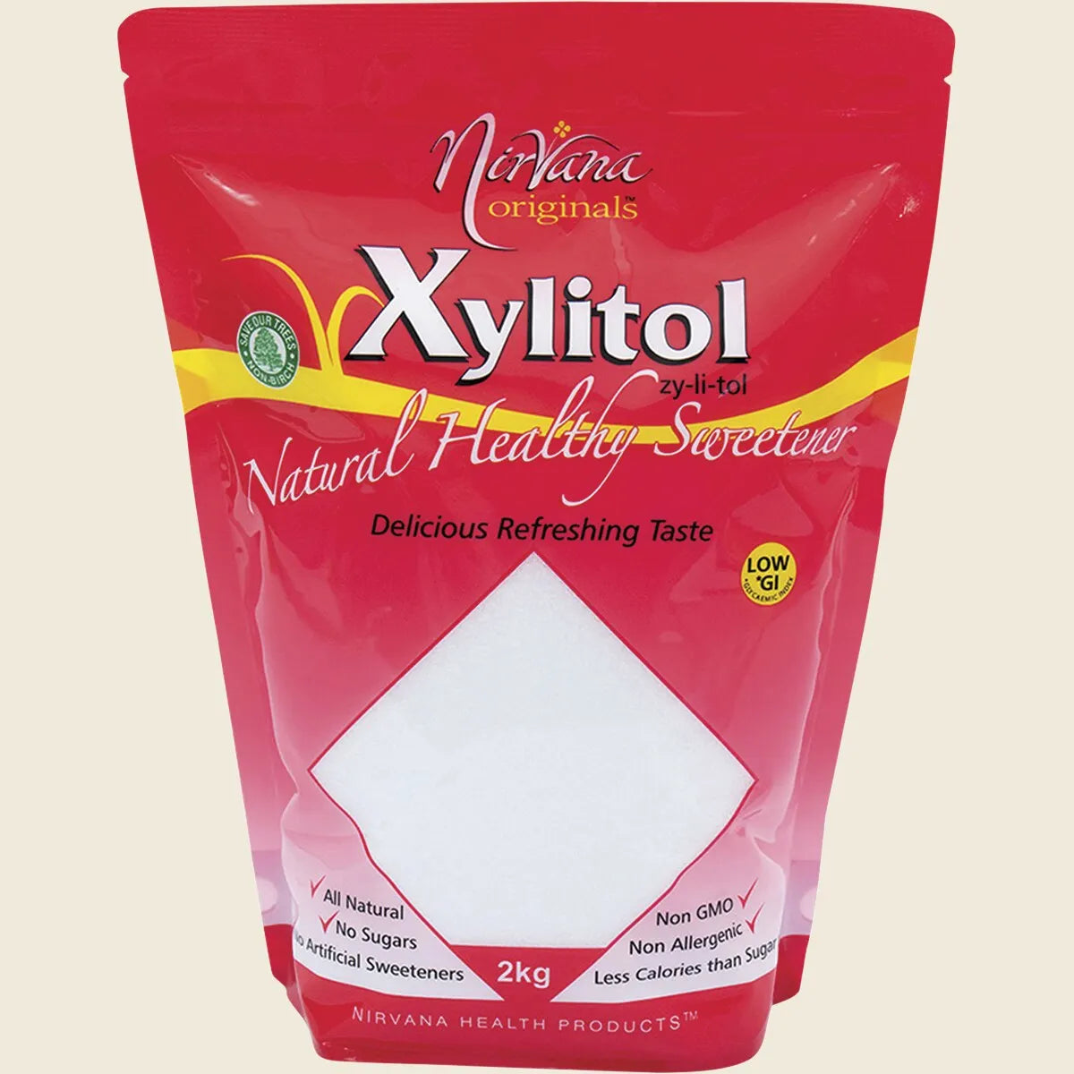 Nirvana Originals Xylitol 225g, 500g, 1Kg Or 2Kg, Refill Pouch