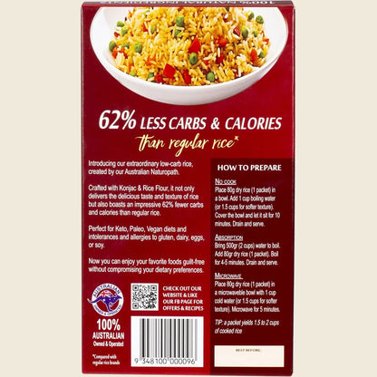 Zero Slim & Healthy Low Carb Rice 160g Or 1kg, Paleo & Keto