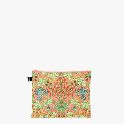 LOQI Recycled Zip Pockets Set Of Three, William Morris | By William Morris