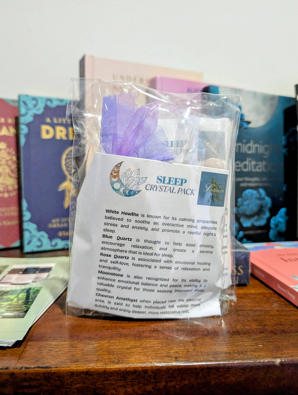 Soulforest Healing Sleep Crystal Ritual Pack | Bedtime Mindfulness & Self-Care