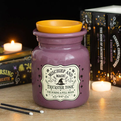 Mischief & Magic Potion Bottle Ceramic Oil Burner & Wax Warmer, For A Mystical Atmosphere