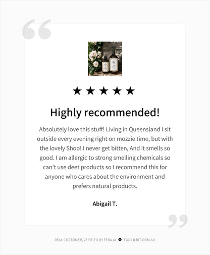 Lil' Bit Better Shoo! Natural Insect Protection Spray 250mL, Safe For Children & Babies