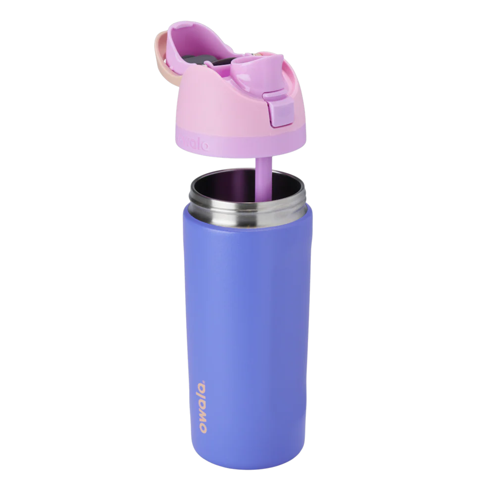 Owala Kids' FreeSip Stainless Steel Water Bottle 16oz, Wild Child {Pink/Blue}