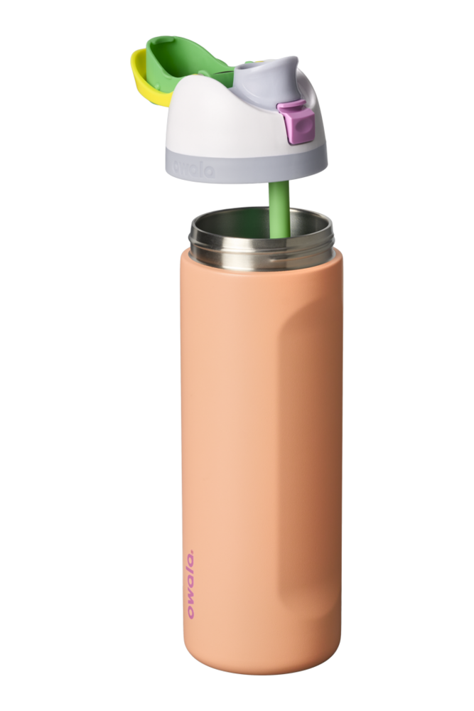 Owala FreeSip Stainless Steel Water Bottle 24oz Or 32oz, Peachy Keen