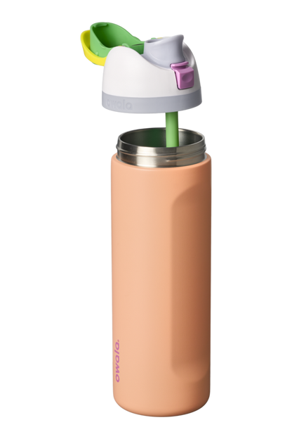 Owala FreeSip Stainless Steel Water Bottle 24oz Or 32oz, Peachy Keen