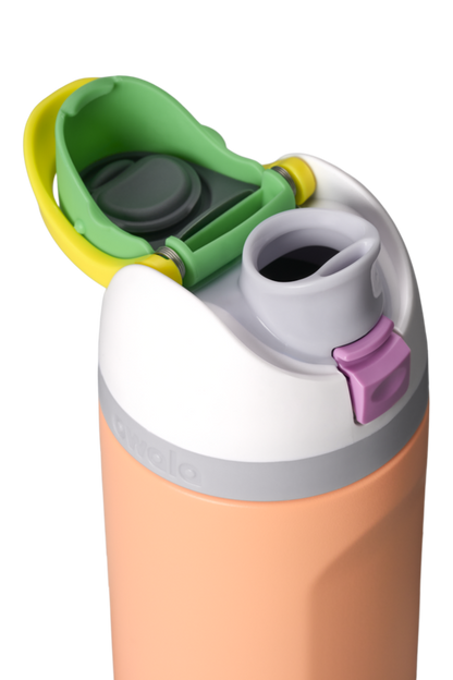 Owala FreeSip Stainless Steel Water Bottle 24oz Or 32oz, Peachy Keen