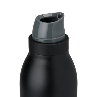 Owala FreeSip Twist Stainless Steel Water Bottle 18oz Or 24oz, Very Very Dark