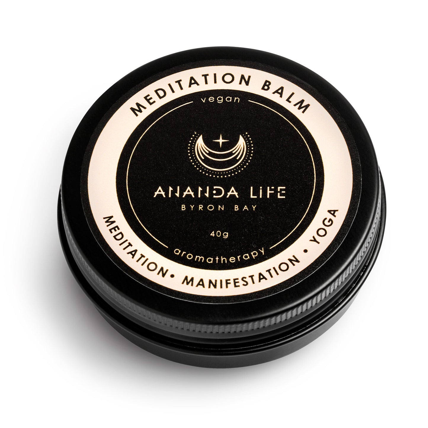 Ananda Life Vegan Aromatherapy Meditation Balm 40g, Find Peace & Presence