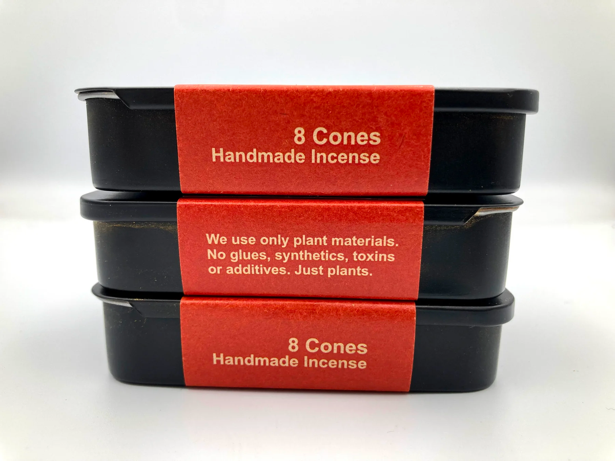 Tribe Earth Incense Abundance Cones 8 Cones, Limited Edition Gold shimmer
