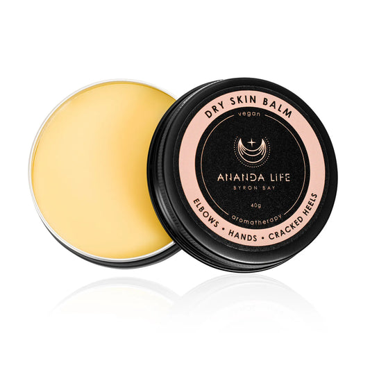 Ananda Life Vegan Aromatherapy Dry Skin Balm 40g, Hydrate & Restore Cracked Dry Skin