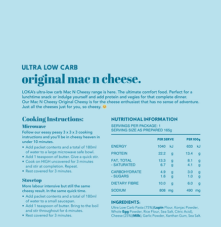 Loka Easy Peasy Mac & Cheesy 60g, Original Flavour