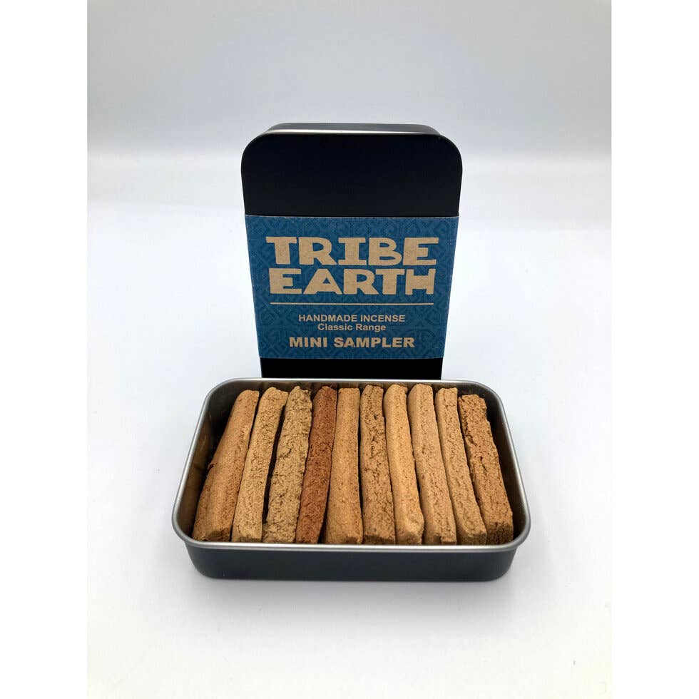Tribe Earth Mini Sampler Tin Incense Tiles | 10 Tiles Per Tin