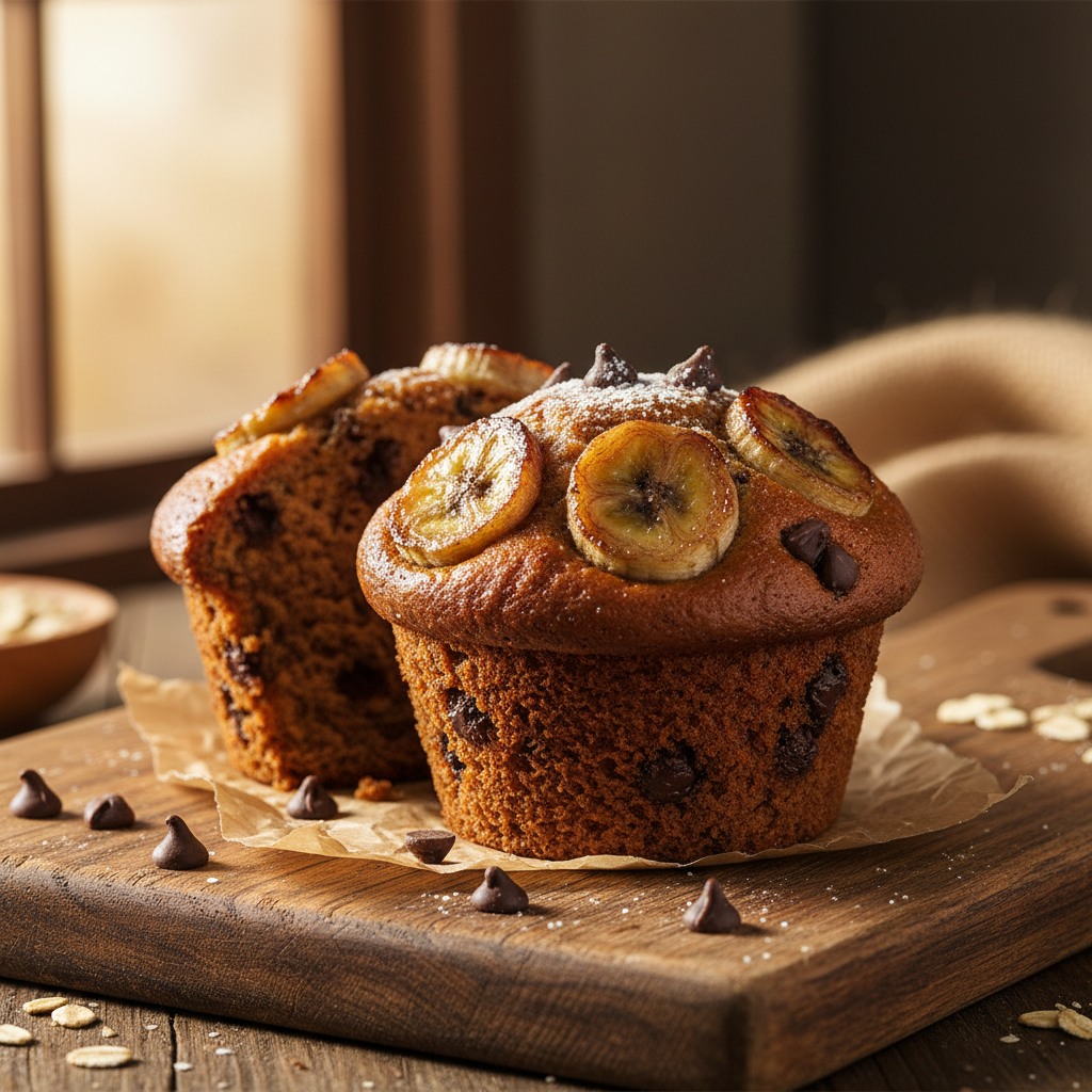 Freshly Baked Organic Muffins, Plant-Based With Gluten-Free Ingredients
