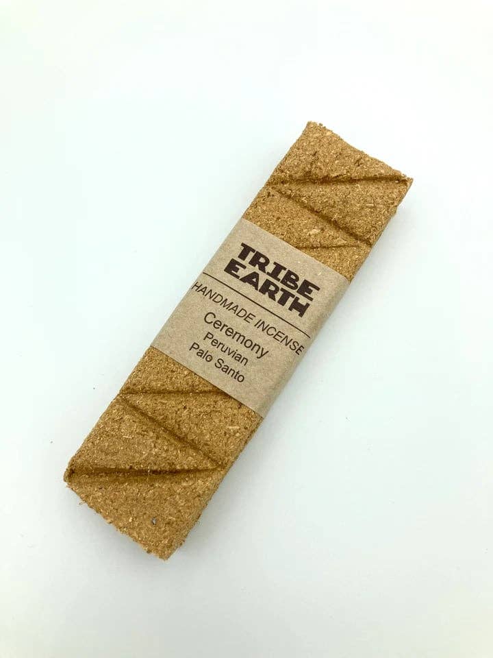 Tribe Earth Ceremony Incense Plank | 10 Triangles Per Plank, Peruvian Palo Santo