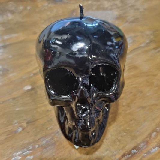 Nimbin Candles Skull Candle, Small Black Skull Or Large Black Skull