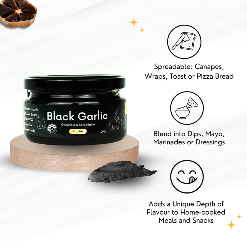 Empathy Herbal Black Garlic Puree 200g, Without The Garlic Breath