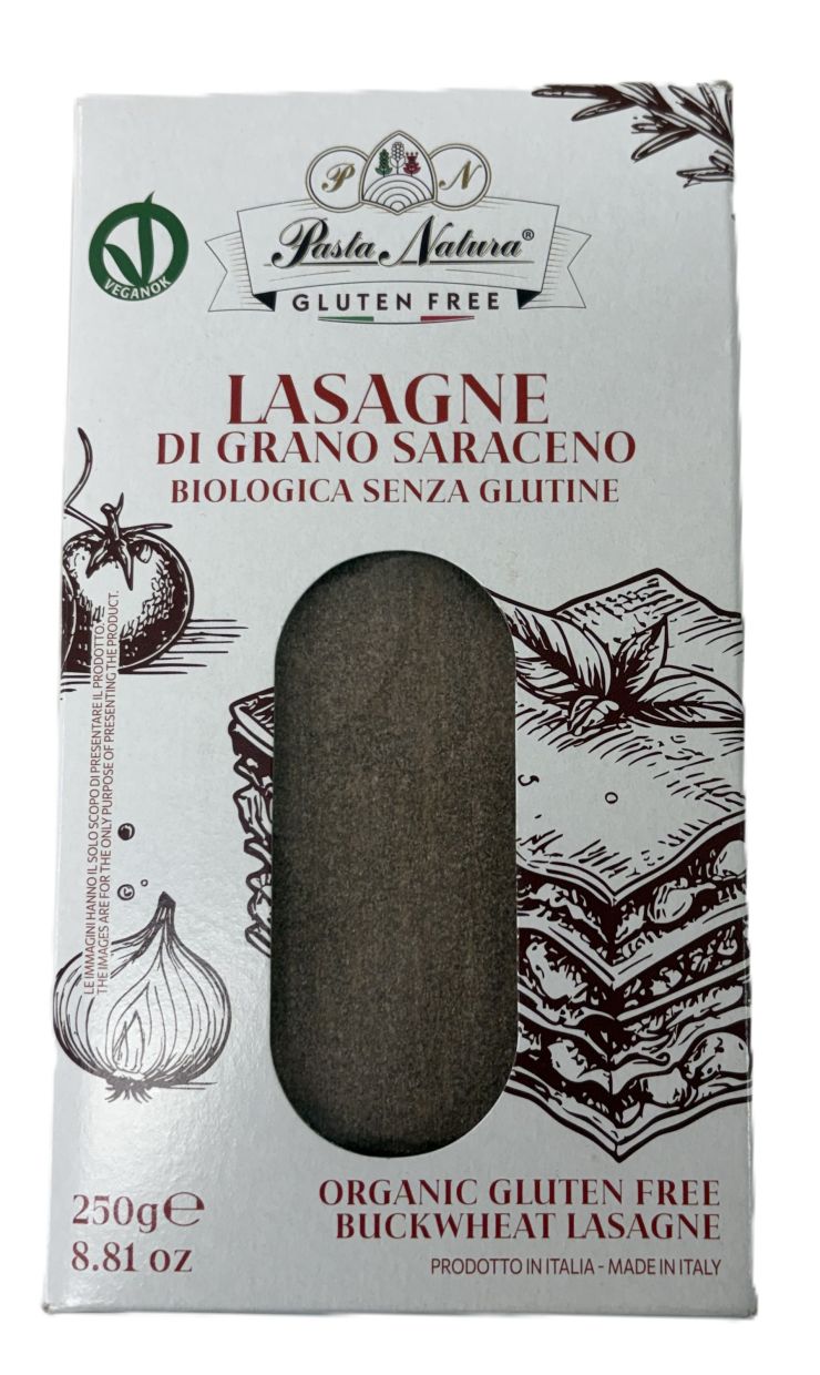 Pasta Natura Organic Buckwheat Lasagna 250g, For A Rich Flavour