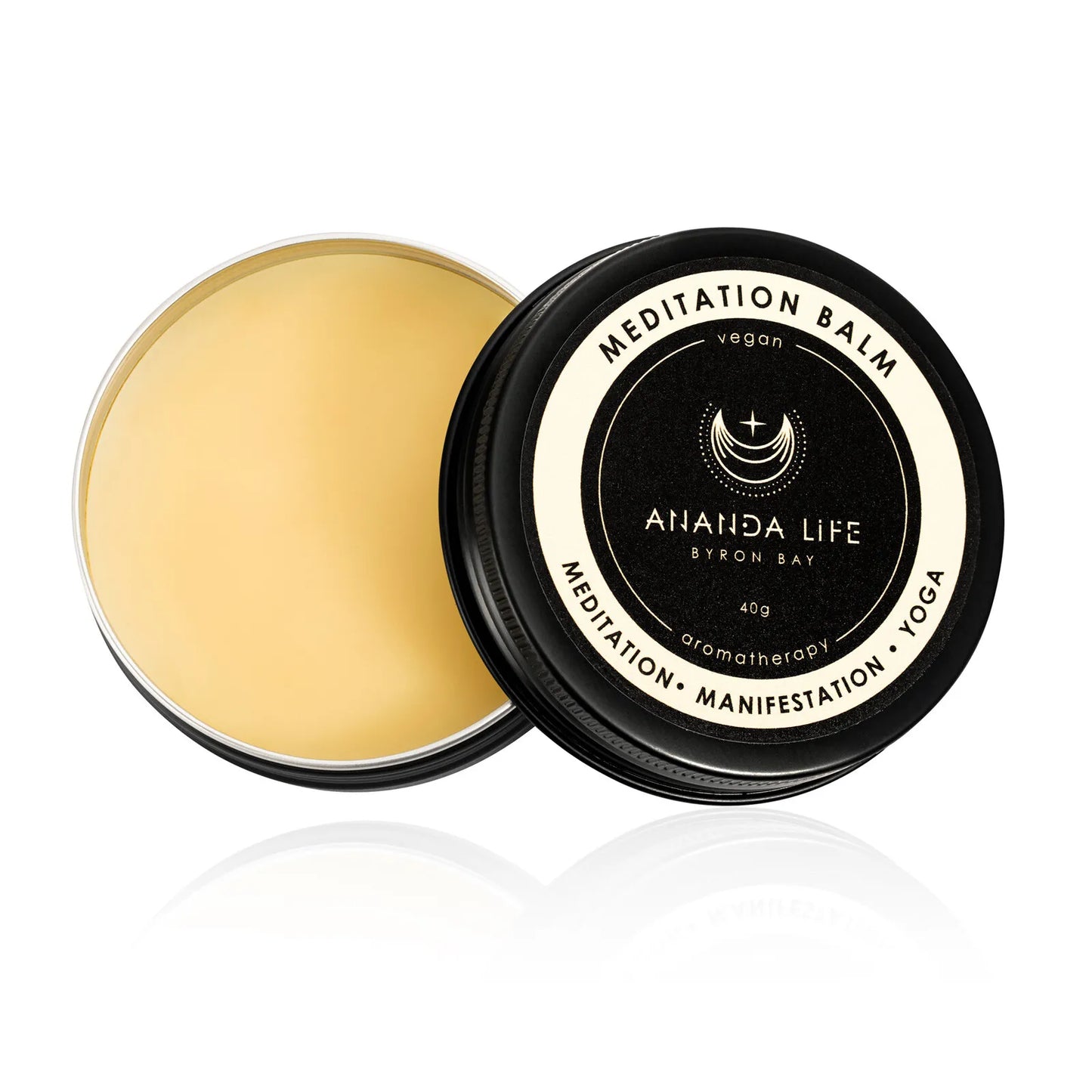 Ananda Life Vegan Aromatherapy Meditation Balm 40g, Find Peace & Presence