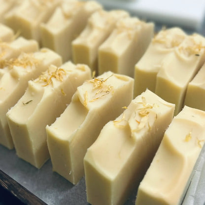 Medika Organics Calendula-Infused Olive Oil Soap Bar 130g, Handmade In Queensland