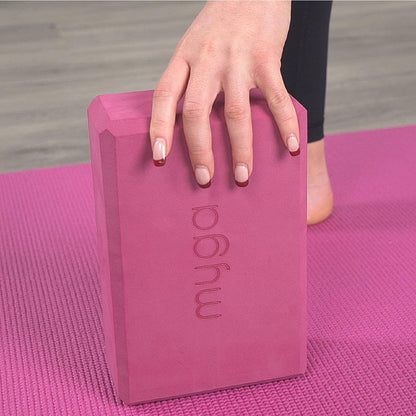 Myga Foam Yoga Block Plum Colour, For A More Supportive Yoga Session