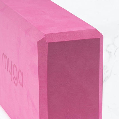 Myga Foam Yoga Block Plum Colour, For A More Supportive Yoga Session