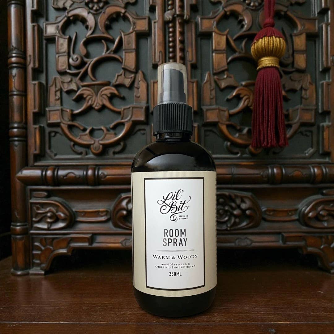 Lil' Bit Better Warm & Woody Room Spray 250mL, Mystical, Romantic & Healing