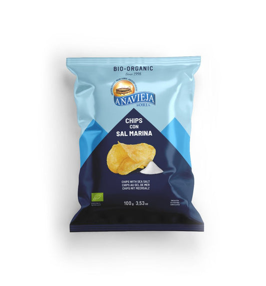 Anavieja Organic Potato Chips With Sea Salt 100g, From Spanish Potatoes