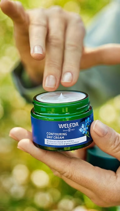 Weleda Contouring Day Cream Blue Gentian & Edelweiss 40mL, Reduces Deep Wrinkles