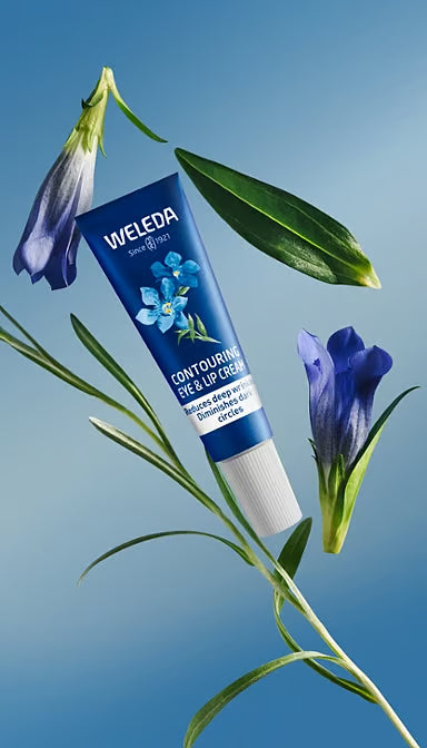 Weleda Contouring Eye & Lip Cream Blue Gentian & Edelweiss 10mL, Reduces Deep Wrinkles