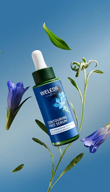 Weleda Contouring Face Serum Blue Gentian & Edelweiss 30mL, Immediately Firmer Feeling Skin