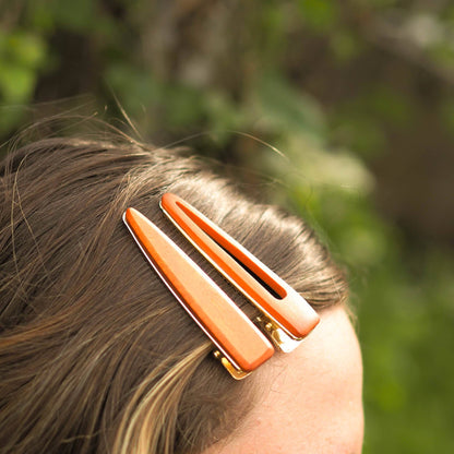 Brush It On Wooden Hair Clips 2 Clips, Can Be Composted & Recycled