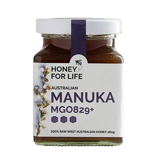 Honey For Life 100% Raw West Australian Manuka MGO 829+ 260g, For A Strong Antibacterial Power