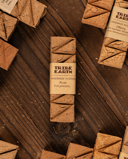 Tribe Earth River Ever Changing.... Incense Plank | 10 Triangles Per Plank, With A Mix Of Resins, Flowers & Woods
