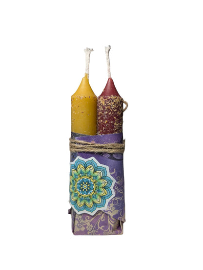 Soulforest Healing Empowerment Candle Ritual Beeswax Candles, Overcome Obstacles